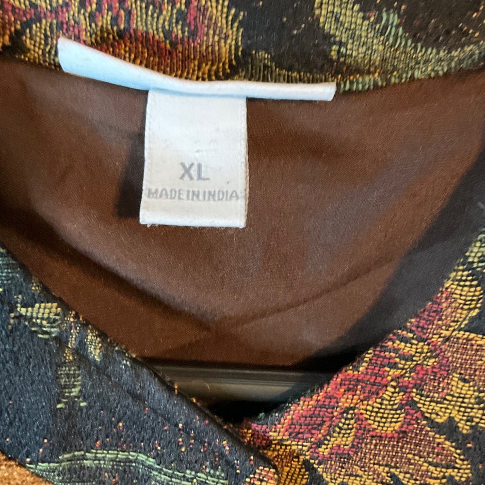 Dressbarn Multicolor Patchwork Blazer - image 3